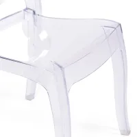 Cadeira de hospitalidade moderna transparente Louisiana - Mueble Design