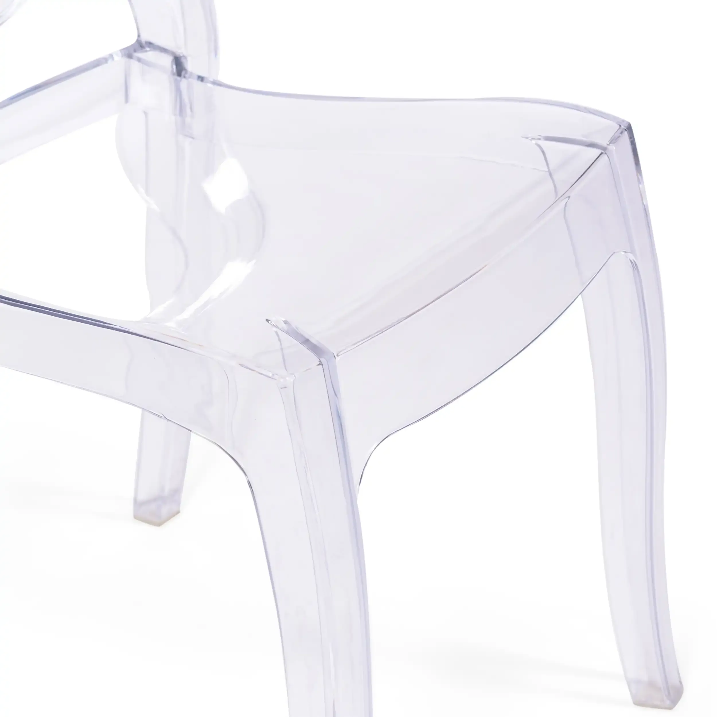 Cadeira de hospitalidade moderna transparente Louisiana - Mueble Design