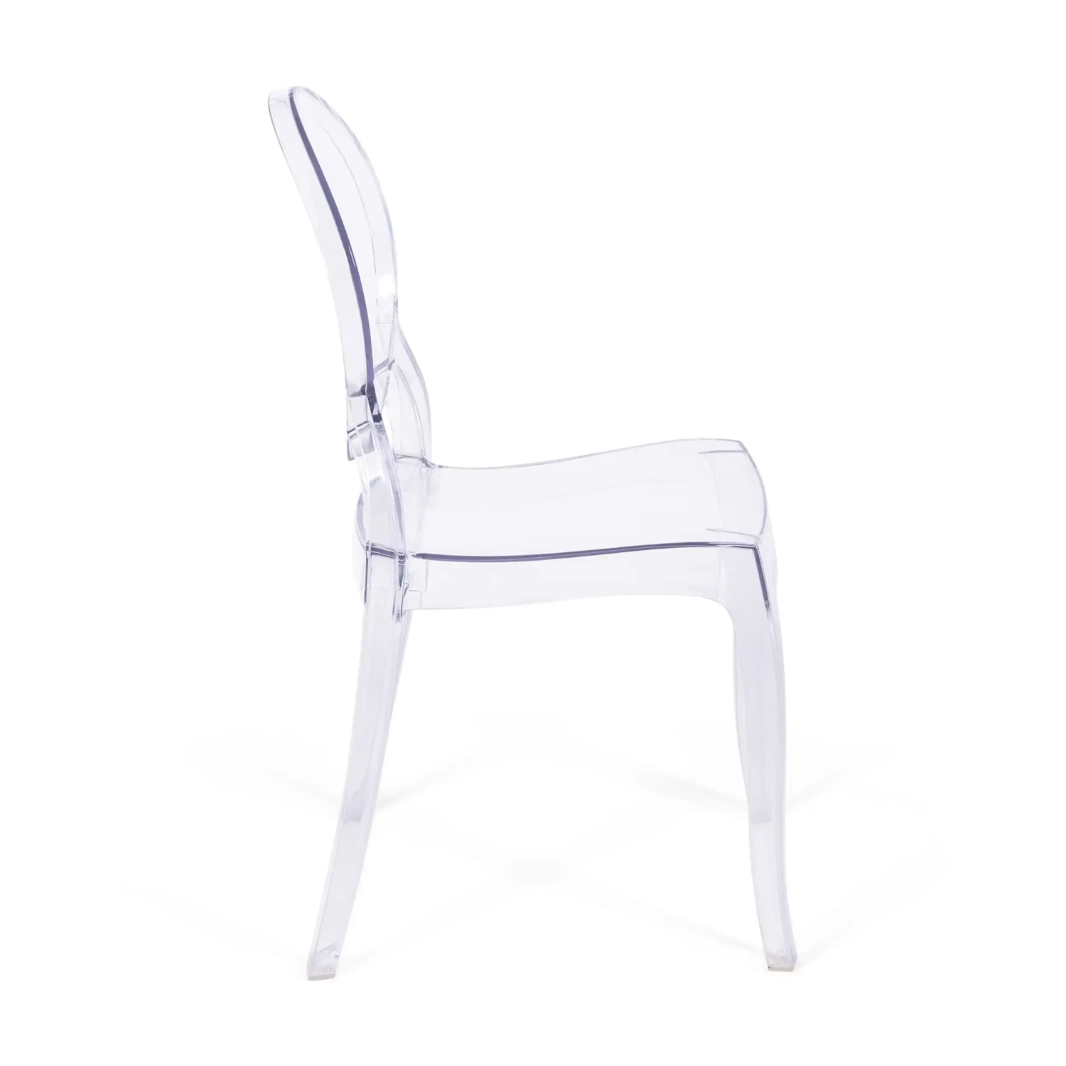 Sedia da pranzo Lousiana trasparente FURNMOD - 6