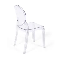 Cadeira de hospitalidade moderna transparente Louisiana - Mueble Design