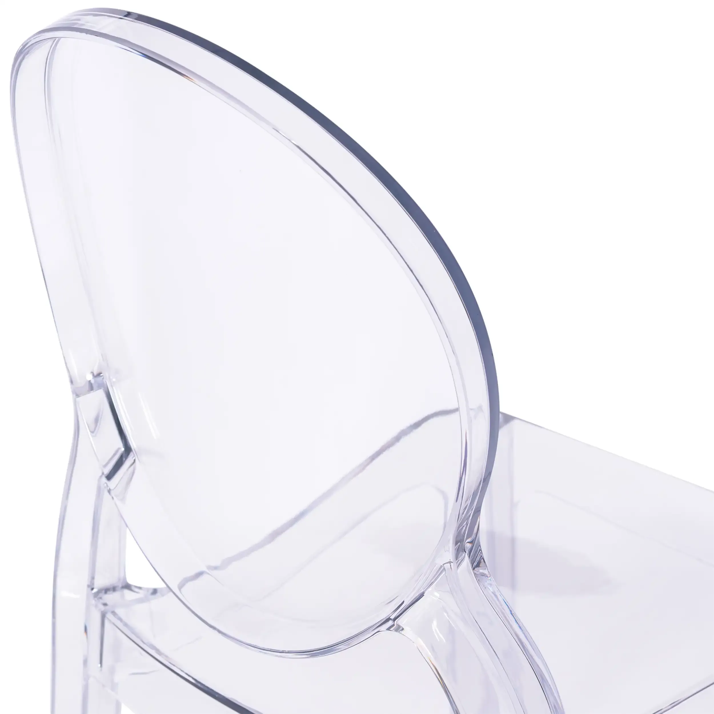 Cadeira de hospitalidade moderna transparente Louisiana - Mueble Design