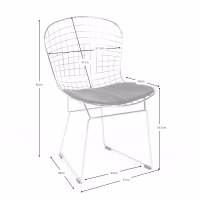 Silla de comedor en acero cromado Berta FURNMOD - 27