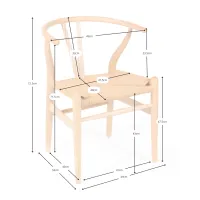 Wish CH24 stol tillverkad av ask FURNMOD - 17