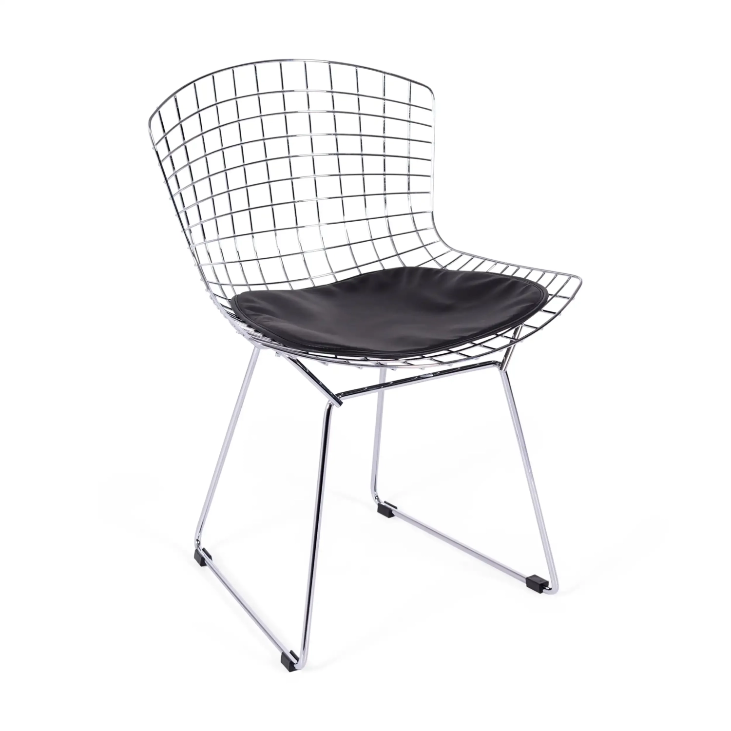 Kopia av stol Bertoia "High Quality" i förkromat stål av den berömda designern Hans J. Wegner