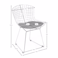 Réplica Silla Bertoia Cromada HQ - Sillas Metálicas - Mueble Design
