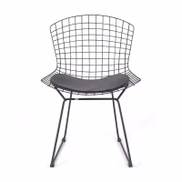 Bertoia Chair in Black Steel Replica - Metal Chairs - Mueble Design