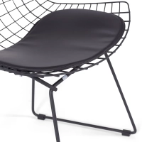 Cadeira Replica Bertoia em Aço Preto - Cadeiras de Metal - MuebleDesign