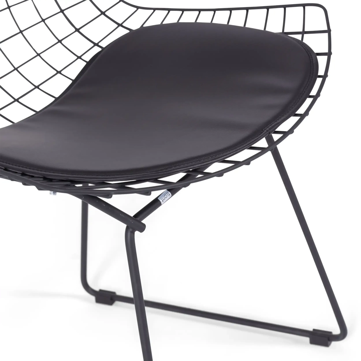 Cadeira Replica Bertoia em Aço Preto - Cadeiras de Metal - MuebleDesign