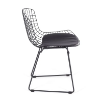 Cadeira Replica Bertoia em Aço Preto - Cadeiras de Metal - MuebleDesign