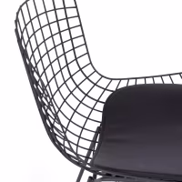 Cadeira Replica Bertoia em Aço Preto - Cadeiras de Metal - MuebleDesign