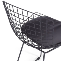 Cadeira Replica Bertoia em Aço Preto - Cadeiras de Metal - MuebleDesign
