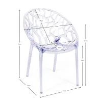 Inspiration Transparent Chrystal Chair - Garden Chairs - Mueble Design