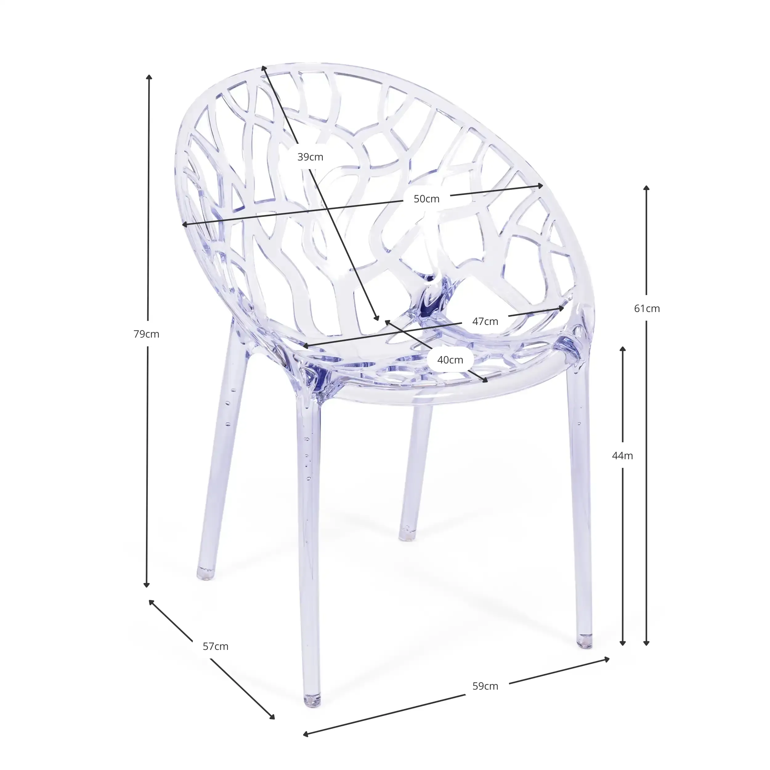Inspiration Transparent Chrystal Chair - Garden Chairs - Mueble Design