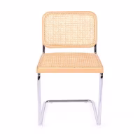 Silla Cesca económica en acero, haya y ratán 🪑  | Mueble Design
