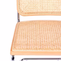 Silla Cesca económica en acero, haya y ratán 🪑  | Mueble Design