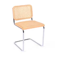 Réplica da cadeira de faia Cesca de Marcel Breuer. Versão económica