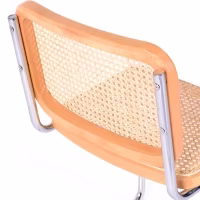 Silla Cesca económica en acero, haya y ratán 🪑  | Mueble Design