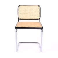 Silla Cesca económica en acero, haya y ratán 🪑  | Mueble Design