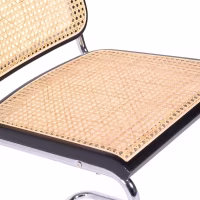 Silla Cesca económica en acero, haya y ratán 🪑  | Mueble Design