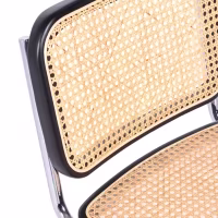 Silla Cesca económica en acero, haya y ratán 🪑  | Mueble Design