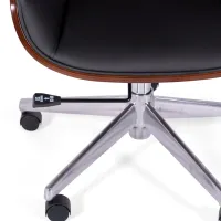 Krzesło biurowe Nordic Highback w orzechu - Krzesła biurowe - Mobelarium