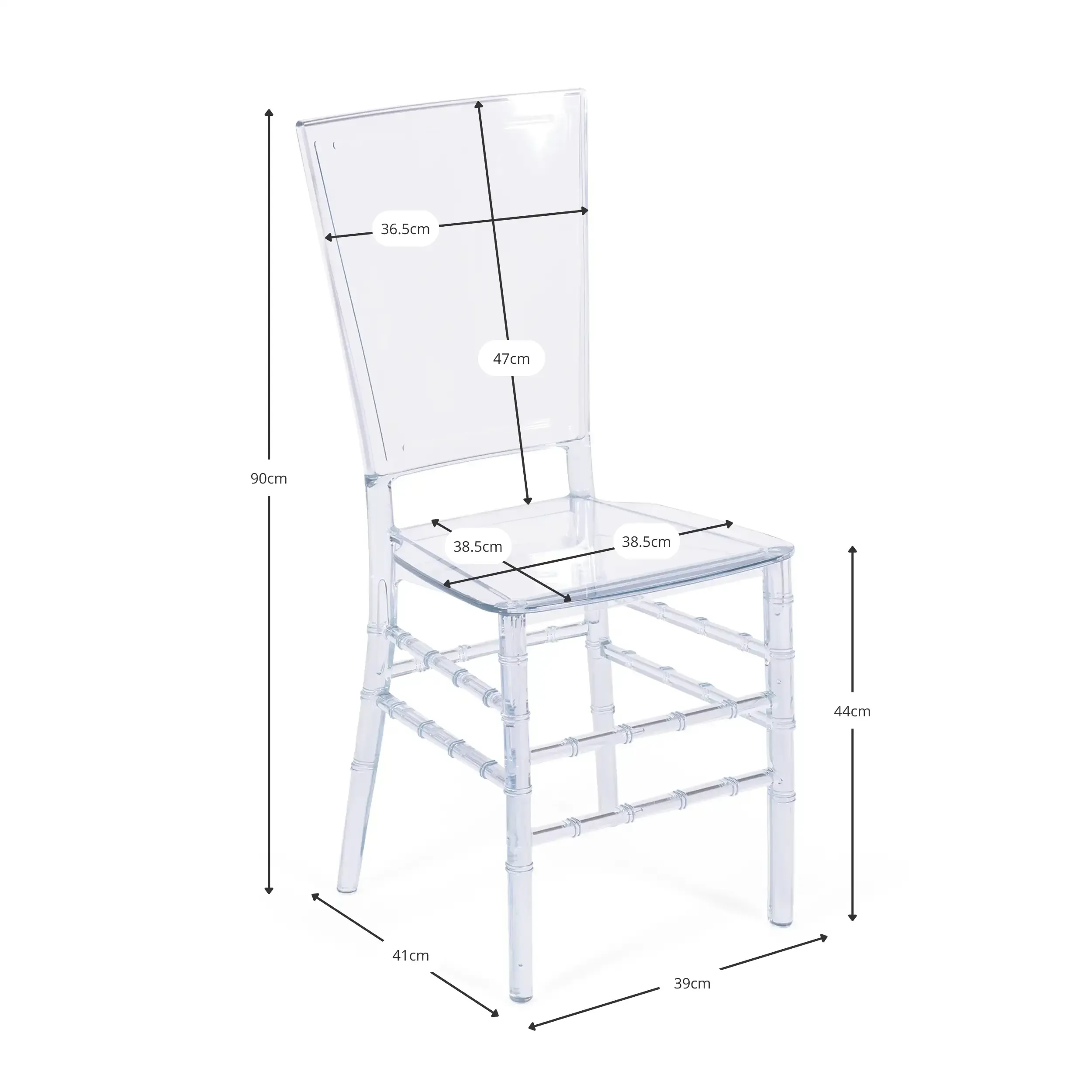 Transparent Chairs Felipe Ghost - Plastic chairs - Mueble Design