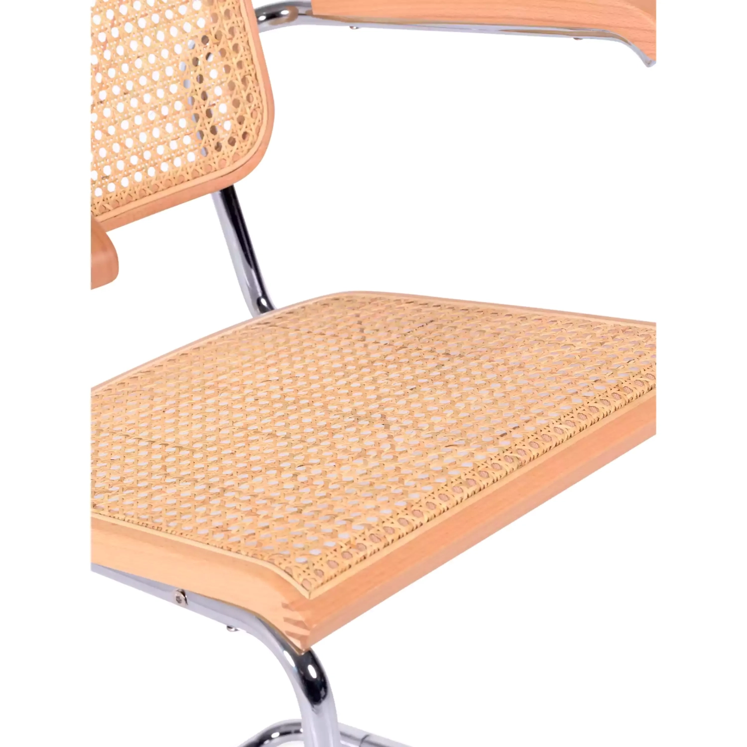 Cesca stoel met armleuningen - Rotan stoelen - Mobelarium