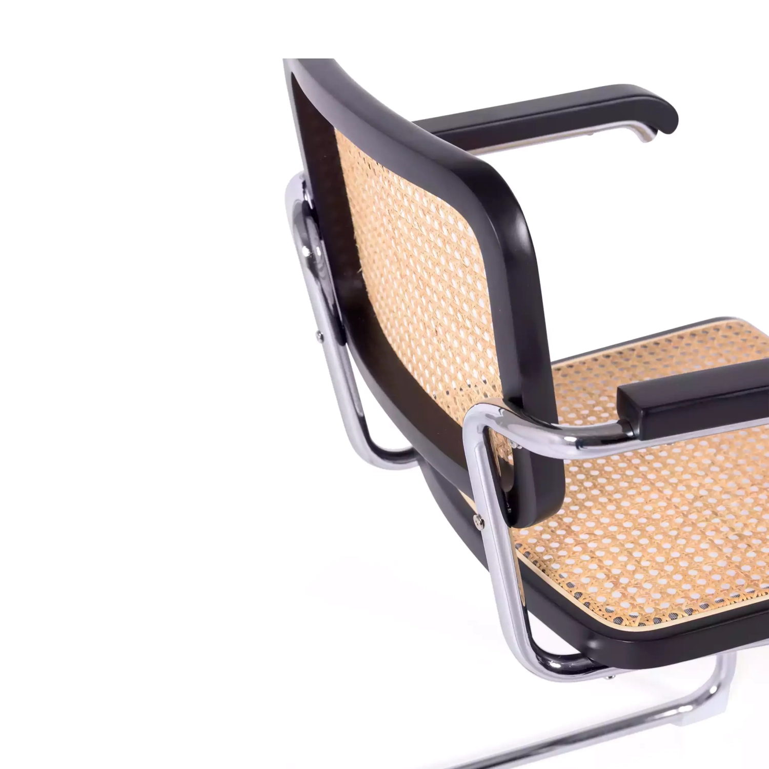 Cesca stoel met armleuningen - Rotan stoelen - Mobelarium