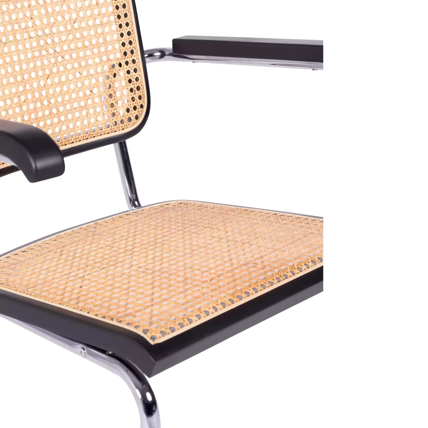Cesca stoel met armleuningen - Rotan stoelen - Mobelarium