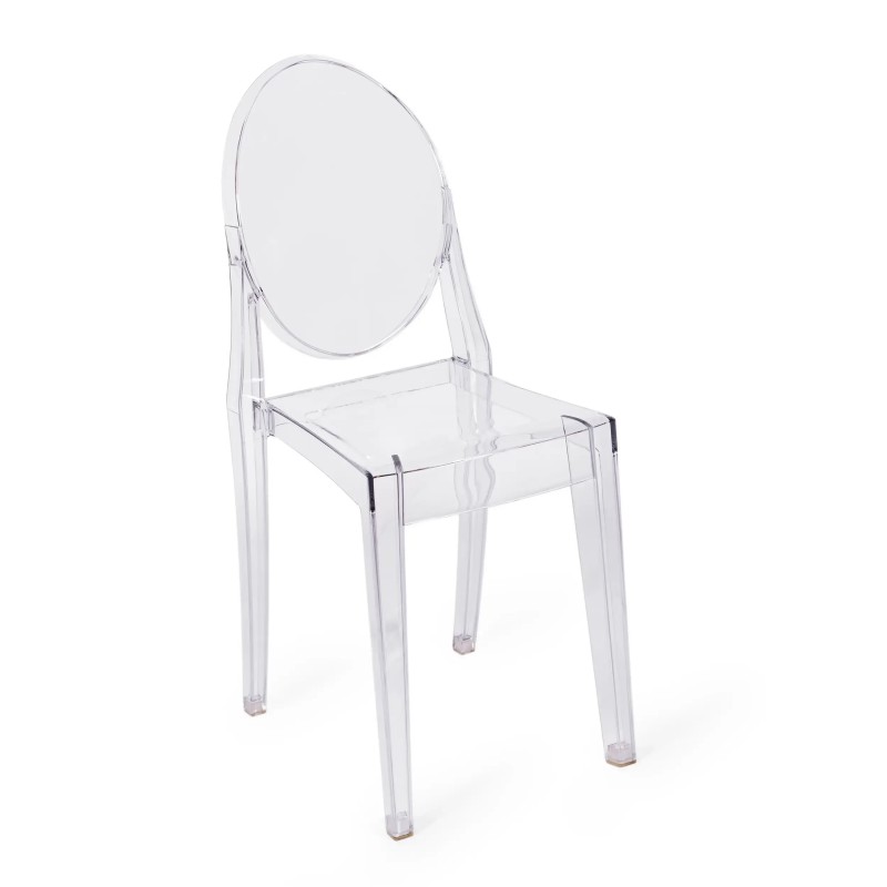 Replica della sedia Victoria Ghost di Phillipe Starck