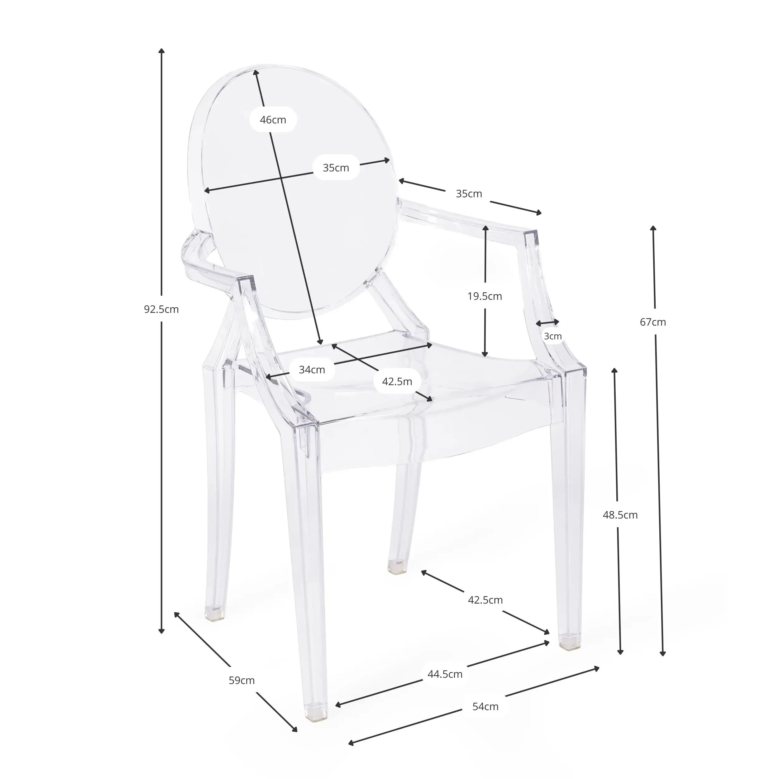 Replica Louis Ghost Chair - Design Chairs | Muebledesign