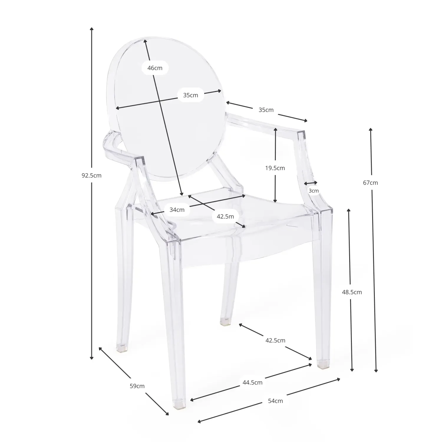 Réplica Silla Louis Ghost - Sillas de diseño | Muebledesign