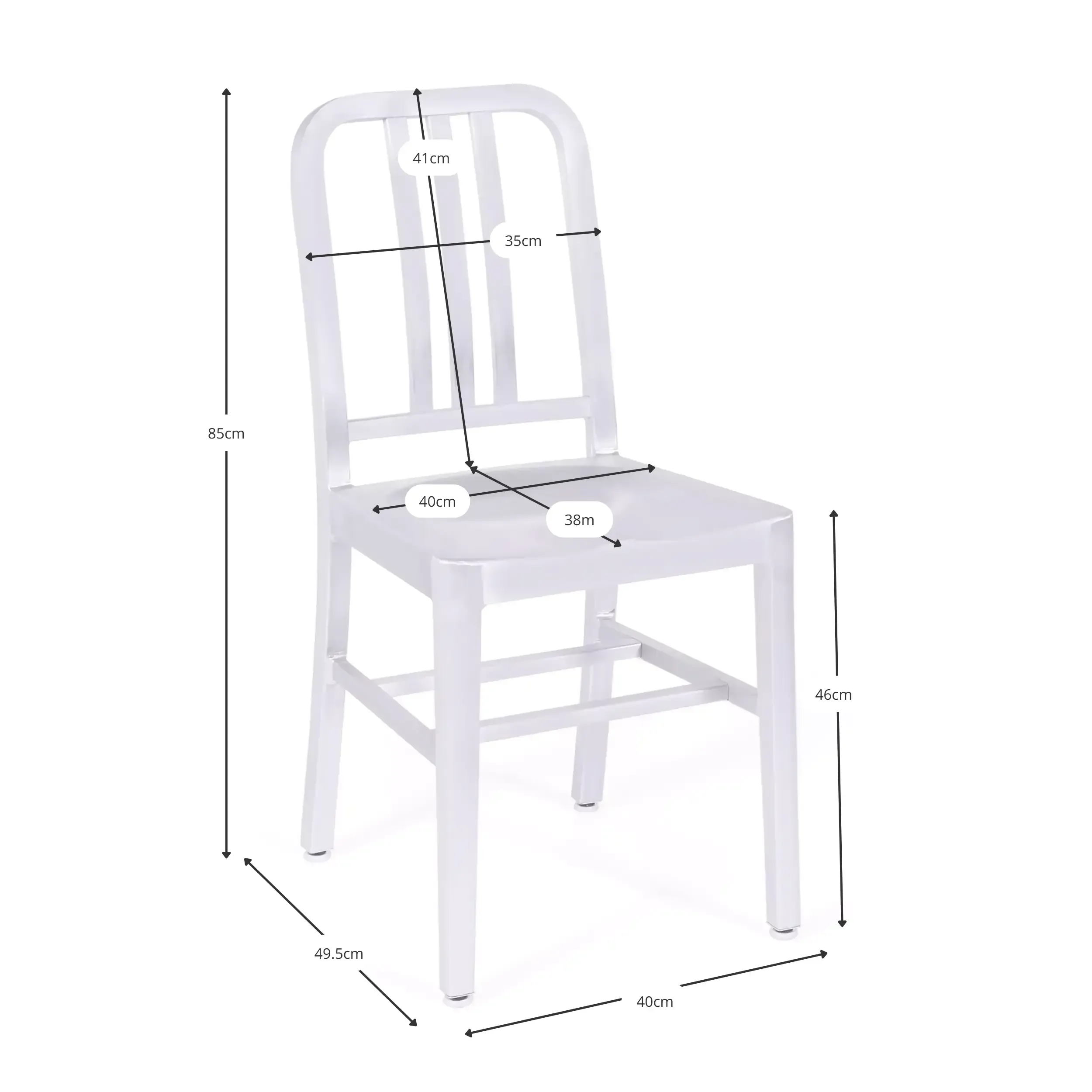 Navy replica chair - Design Chairs - Muebledesign