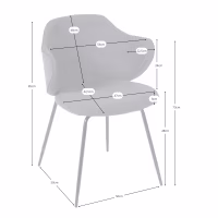 Silla de comedor tapizada Hope - Sillas tapizadas - Mueble Design