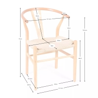 Cadeira Inspiration Wishbone CH24 - Cadeiras de madeira - estilo nórdico