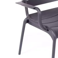 Pack of 4 outdoor chairs - Outdoor plastic chairs - Mueble Design