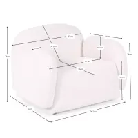 Designerski fotel 1-osobowy Nest - zawijany design - Mobelarium
