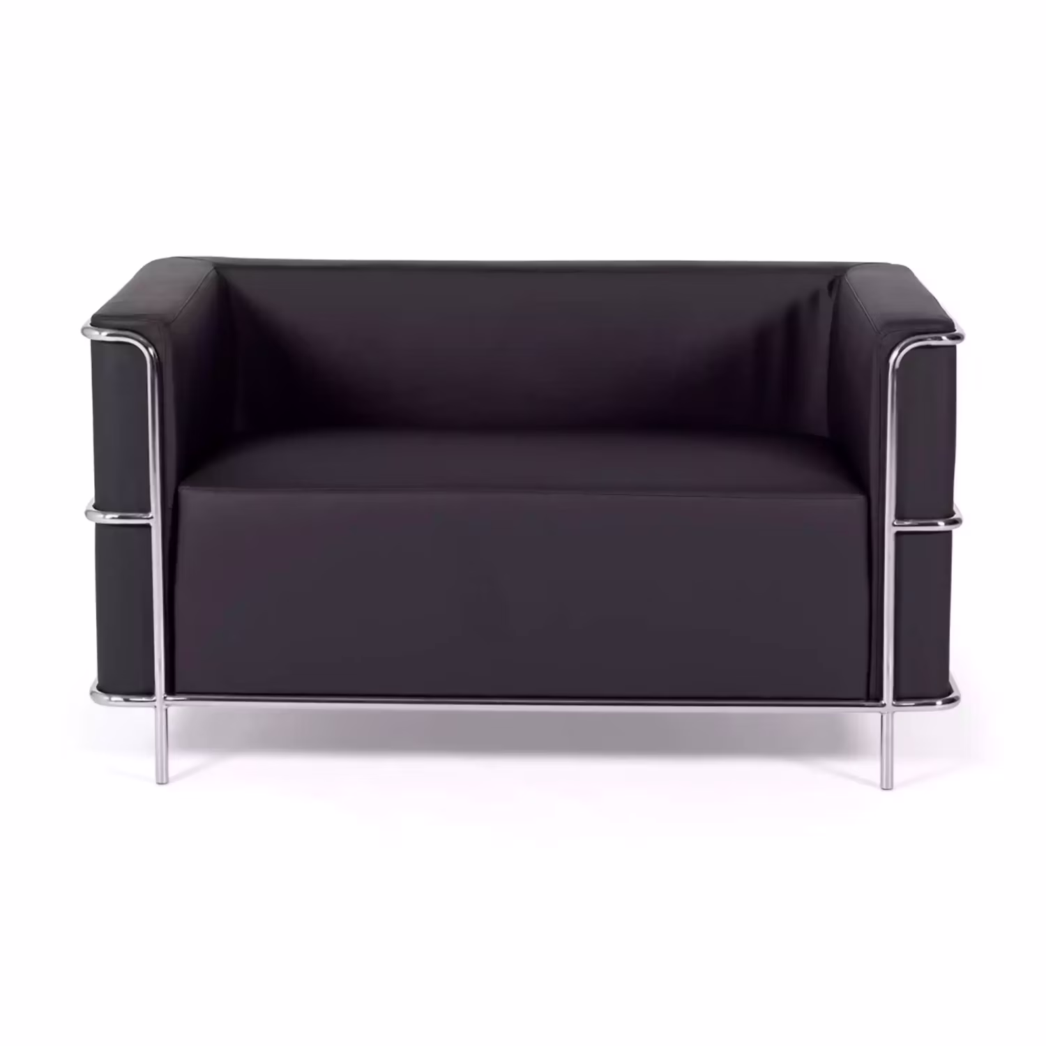 Sofá Torino 2 plazas en polipiel y acero cromado 🛋️ - Mueble Design