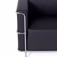 Sofá Torino 2 plazas en polipiel y acero cromado 🛋️ - Mueble Design