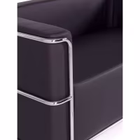 Sofá Torino 2 plazas en polipiel y acero cromado 🛋️ - Mueble Design