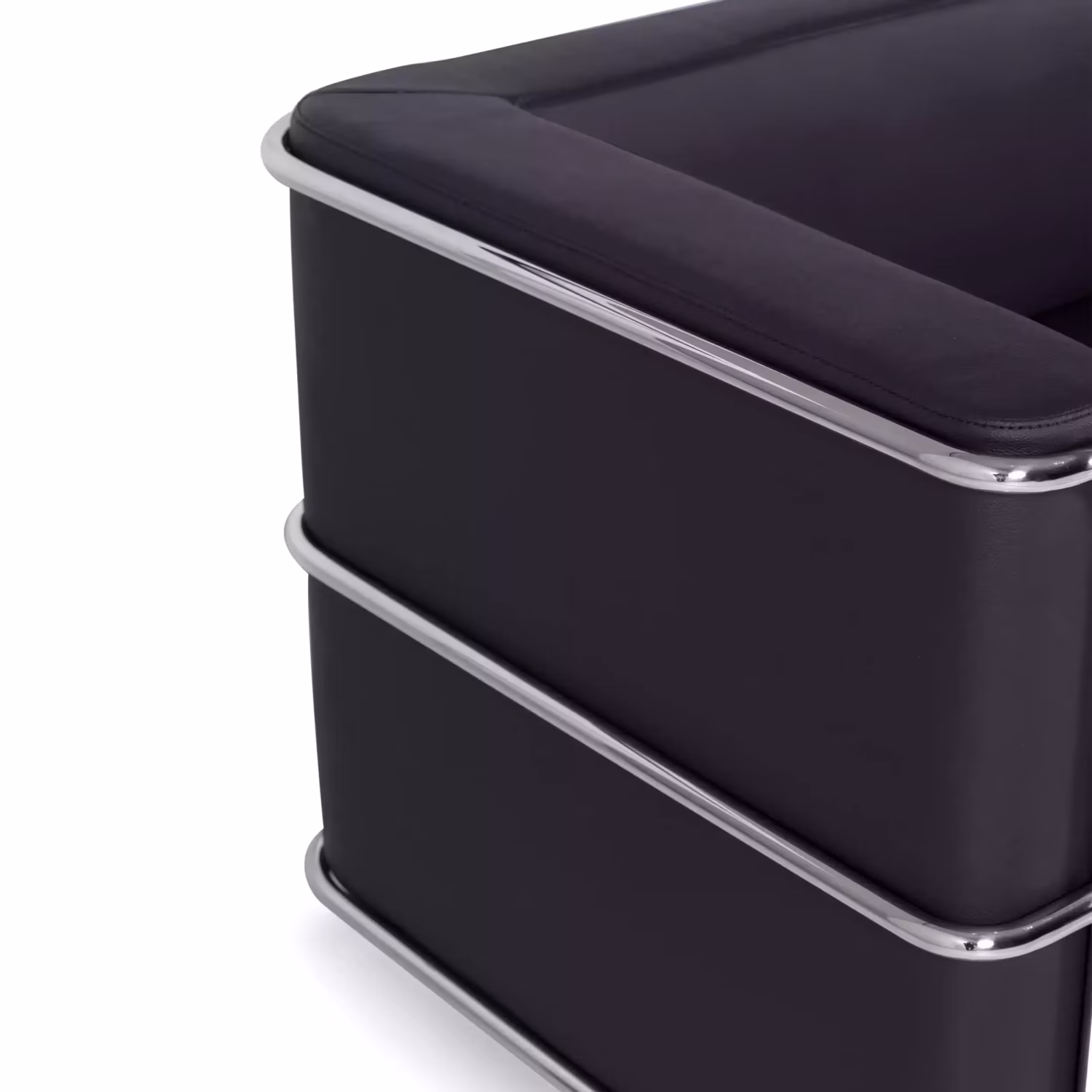 Sofá Torino 2 plazas en polipiel y acero cromado 🛋️ - Mueble Design