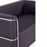 Sofá Torino 2 plazas en polipiel y acero cromado 🛋️ - Mueble Design