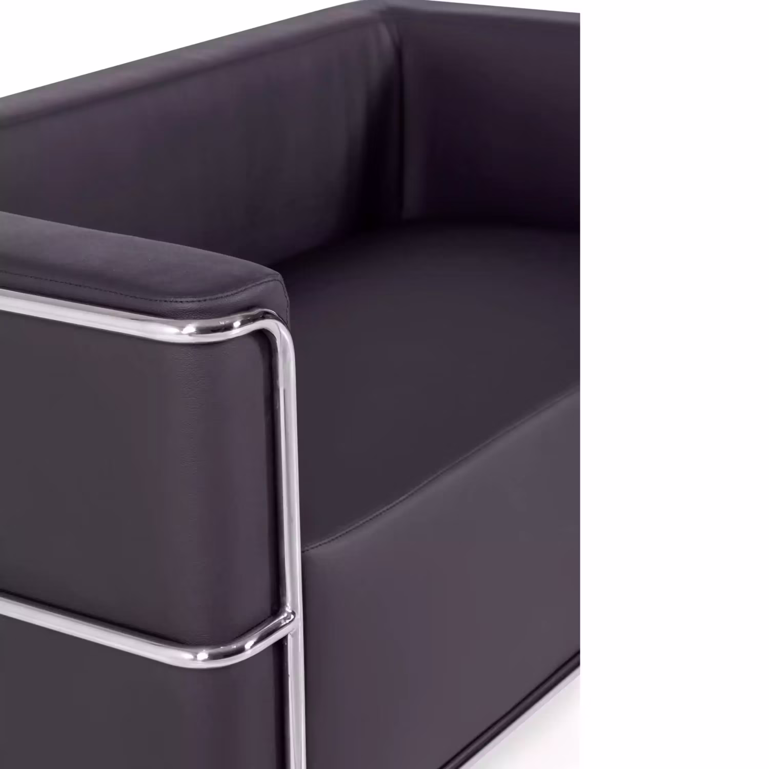 Sofá Torino 2 plazas en polipiel y acero cromado 🛋️ - Mueble Design