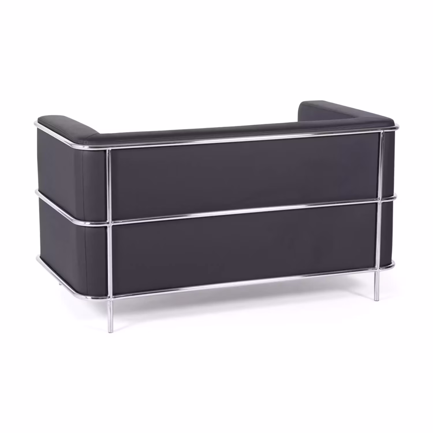 Sofá Torino 2 plazas en polipiel y acero cromado 🛋️ - Mueble Design