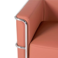 Divano Torino a 2 posti in ecopelle e acciaio cromato 🛋️ - Mobilie Design