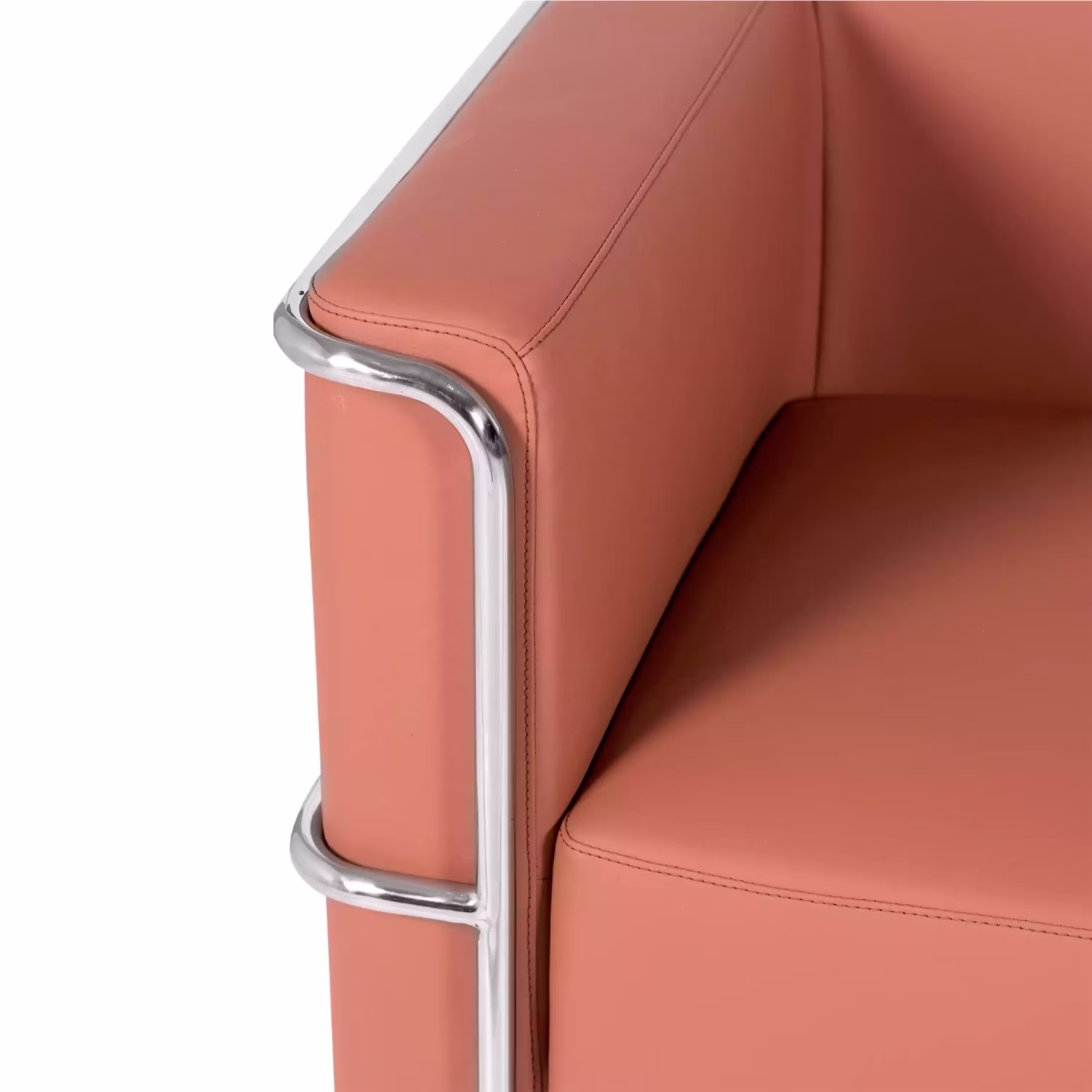 Sofá Torino 2 plazas en polipiel y acero cromado 🛋️ - Mueble Design