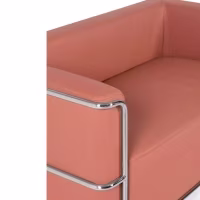 Sofá Torino 2 plazas en polipiel y acero cromado 🛋️ - Mueble Design