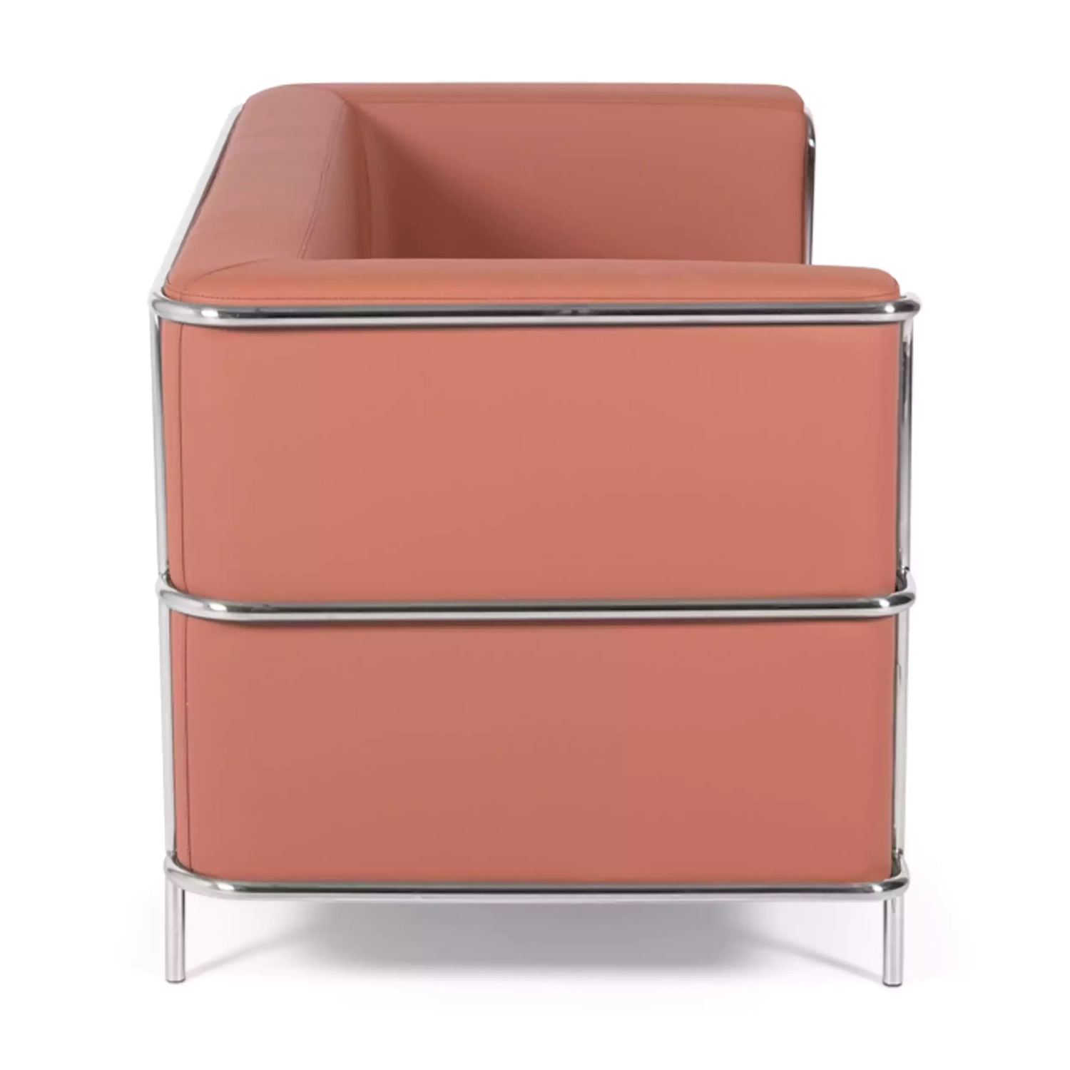 Canapé 2 places Torino en éco-cuir et acier chromé 🛋️ - Meubles Concept