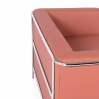 Torino 2 seater sofa in eco-leather and chromed steel 🛋️ - Mueble Design