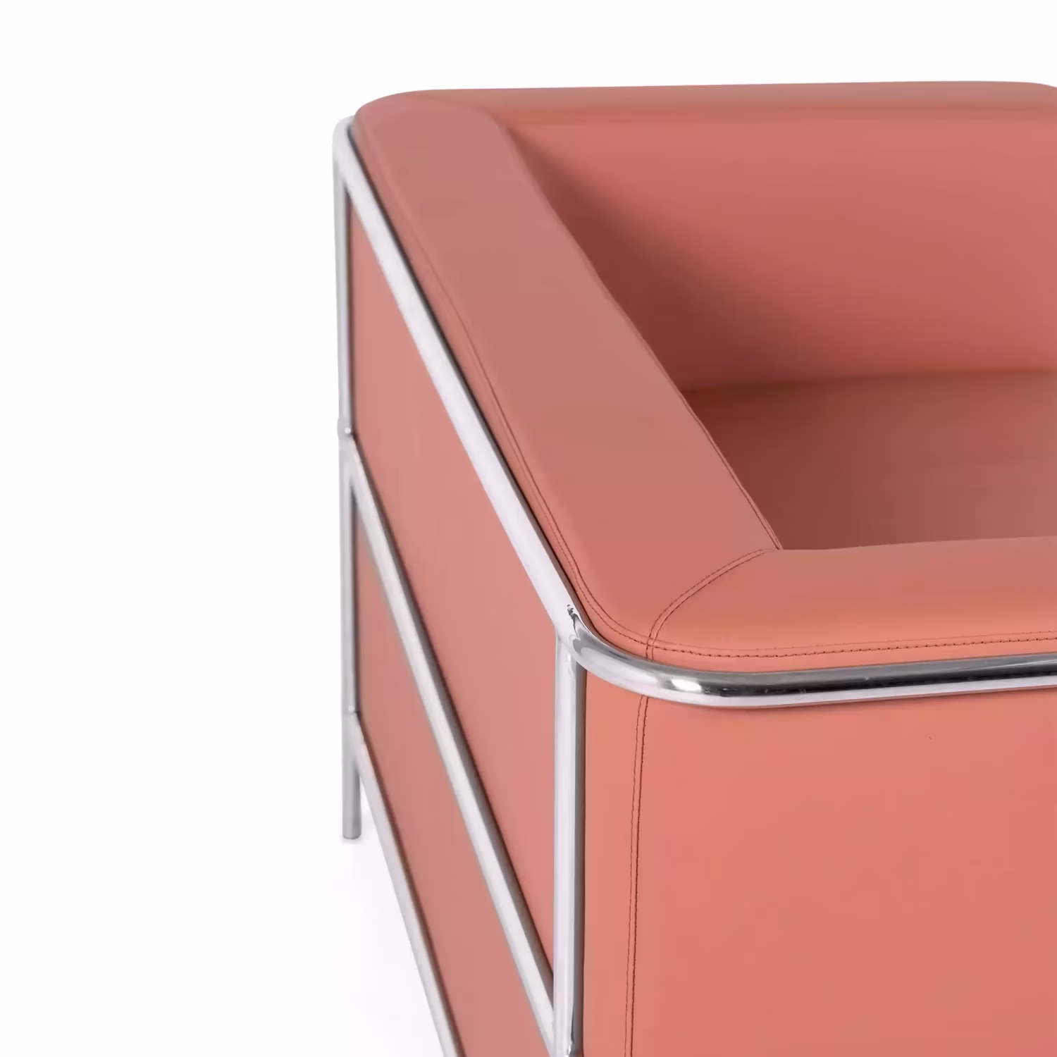 Sofá Torino 2 plazas en polipiel y acero cromado 🛋️ - Mueble Design
